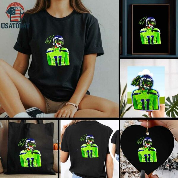 Jaxon Smith Njigba Seattle Seahawks signature shirt