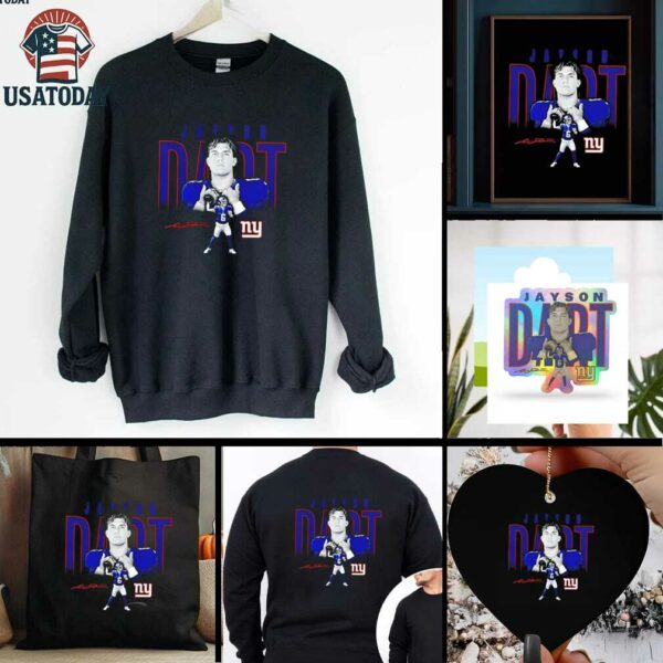Jaxson Dart New York Giants Humble Shadow signature shirt