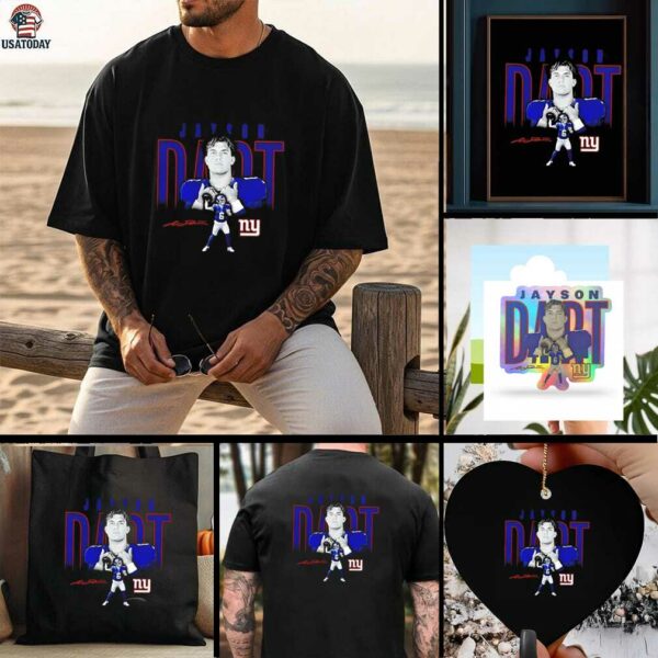 Jaxson Dart New York Giants Humble Shadow signature shirt