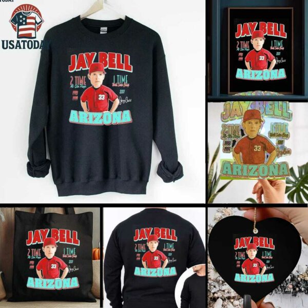 Jay Bell Arizona Diamondbacks 2 Time All Star player 1 Time WSC comic shirt