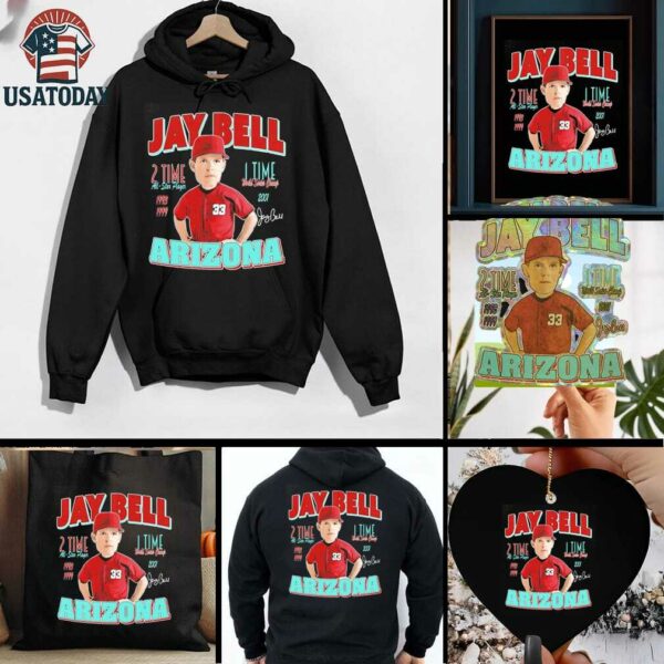 Jay Bell Arizona Diamondbacks 2 Time All Star player 1 Time WSC comic shirt