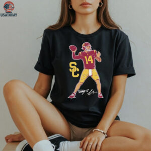 Jayden Maiava Superstar Pose USC Trojans Shirts