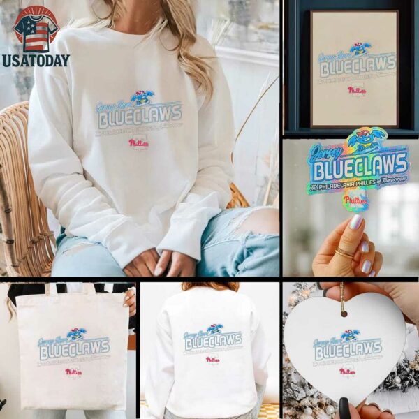 Jersey Shore BlueClaws the Philadelphia Phillies of tomorrow logo shirt