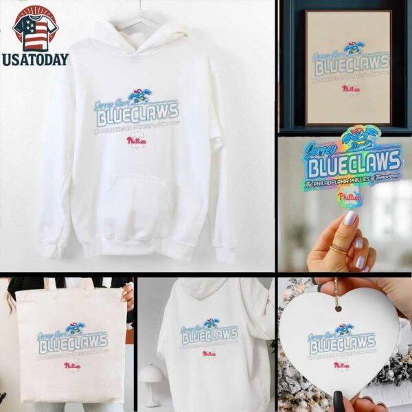 Jersey Shore BlueClaws the Philadelphia Phillies of tomorrow logo shirt