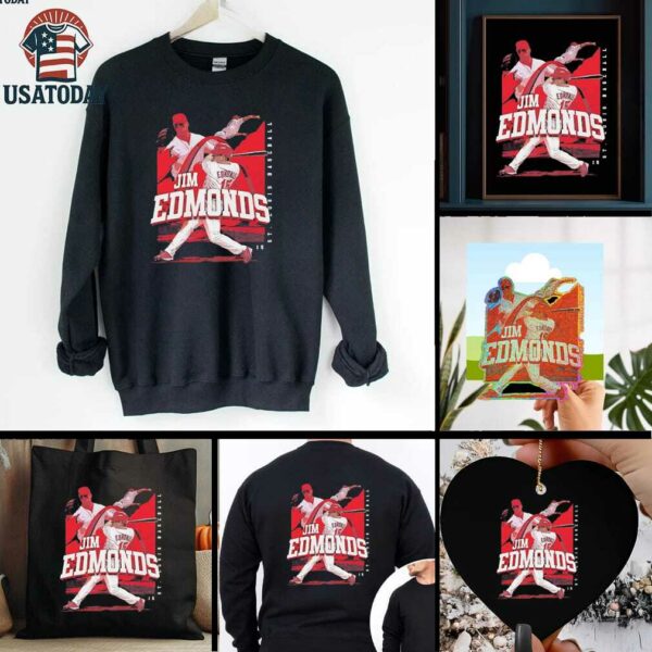 Jim Edmonds triple player St. Louis shirt