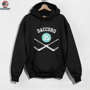 Joey Daccord 35 Seattle Kraken Hockey sticks shirt