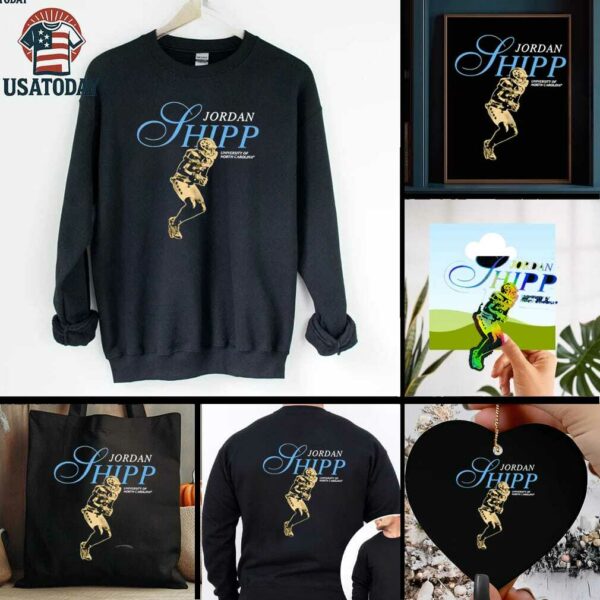 Jordan Shipp North Carolina Tar Heels Legacy cartoon shirt