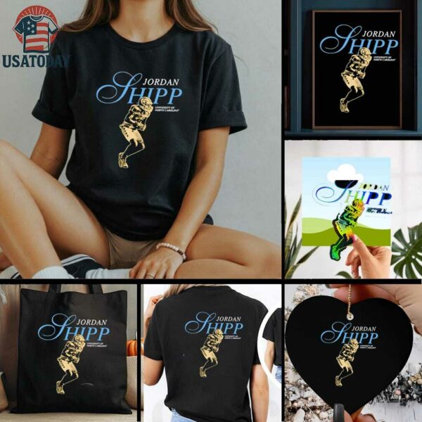 Jordan Shipp North Carolina Tar Heels Legacy cartoon shirt