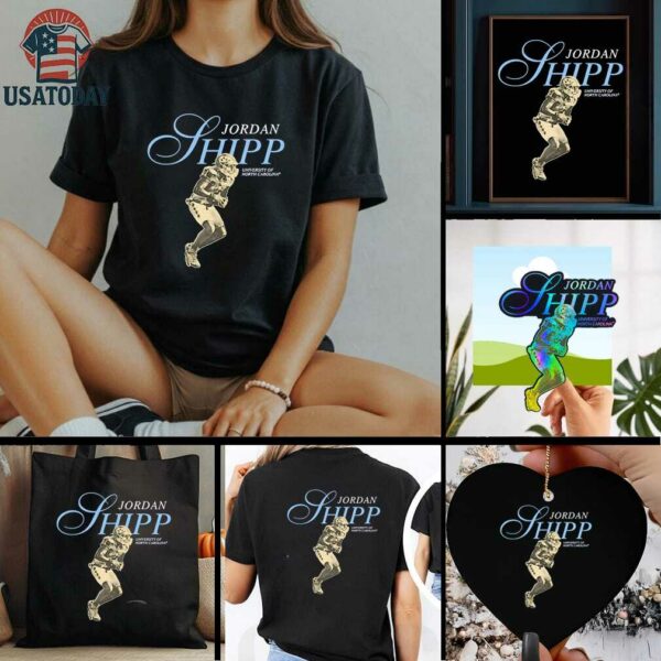 Jordan Shipp University of North Carolina player graphic shirt