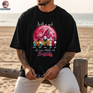 Just a Girl Who Loves Witches & Braves T Shirt