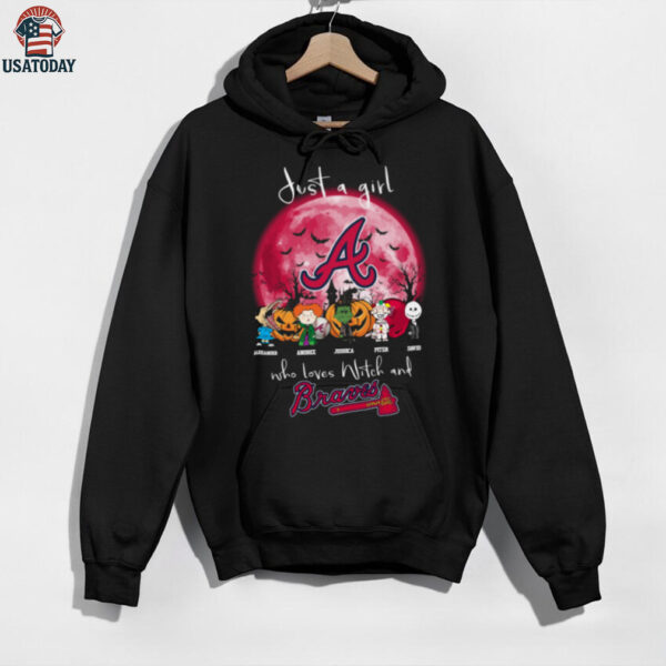 Just a Girl Who Loves Witches & Braves T Shirt