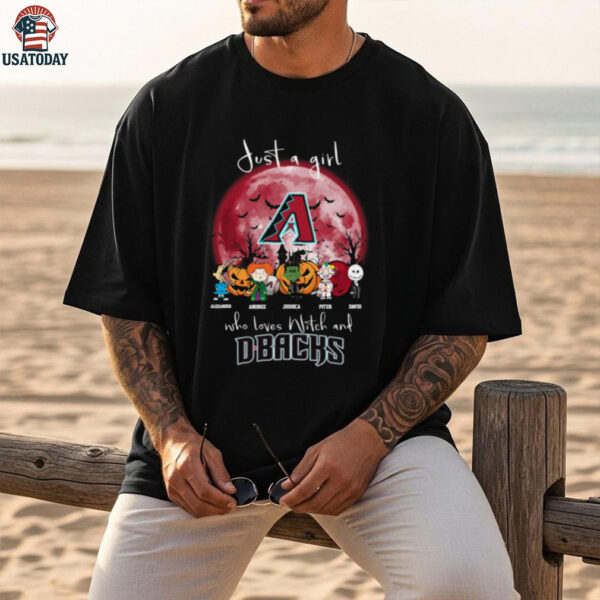 Just a Girl Who Loves Witches & DBACKS T Shirt