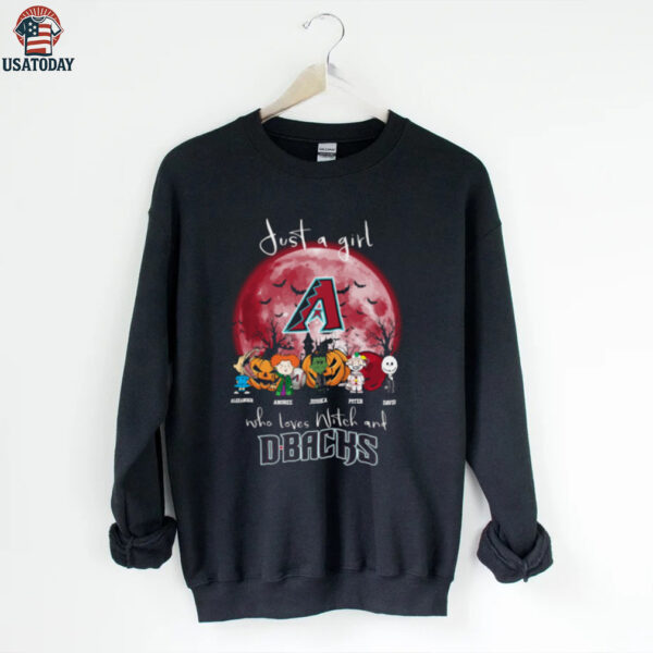 Just a Girl Who Loves Witches & DBACKS T Shirt