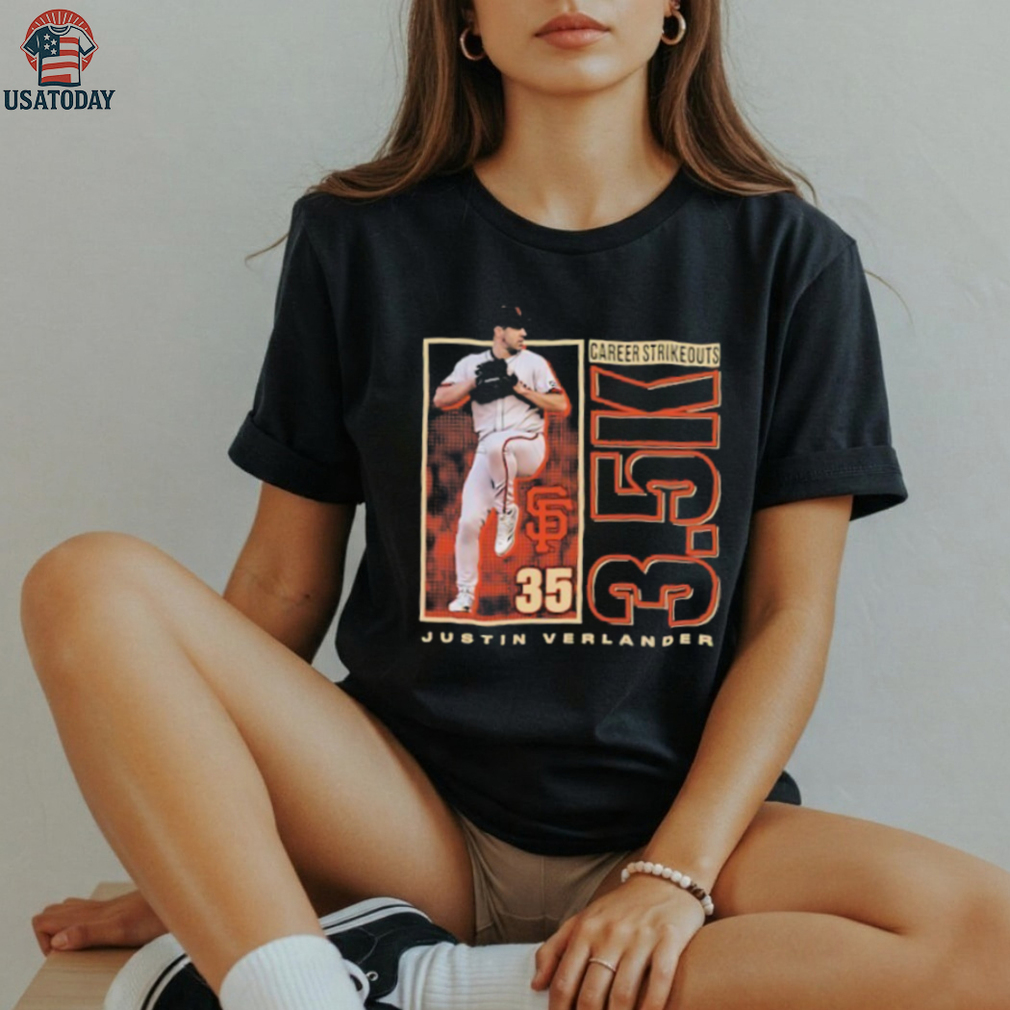 Justin Verlander 35 San Francisco Giants 3500 Career Strikeouts shirt Justin Verlander 35 San Francisco Giants 3500 Career Strikeouts shirt