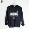 Kalea Norton Michigan State Spartans Black NIL Stacked BoxShirt