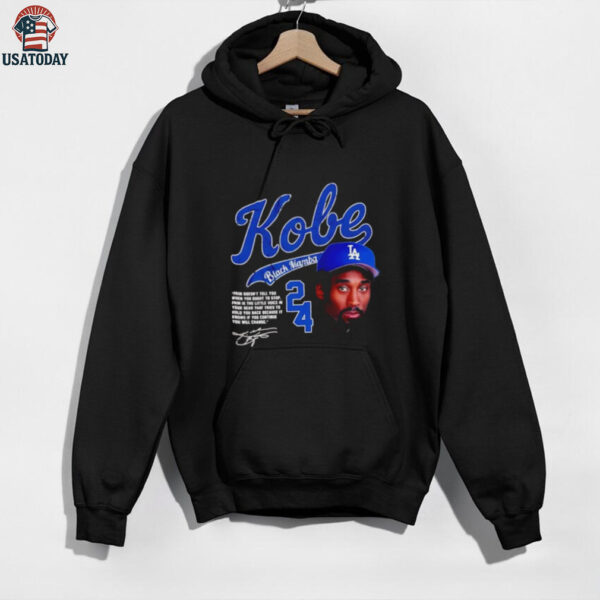 Kobe Black Mamba Los Angeles Dodgers 90’s graphic signature shirt