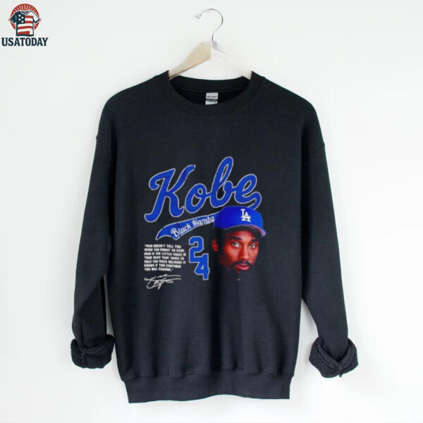 Kobe Black Mamba Los Angeles Dodgers 90’s graphic signature shirt
