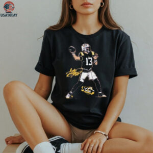LSU Football Garrett Nussmeier Superstar Pose Shirt