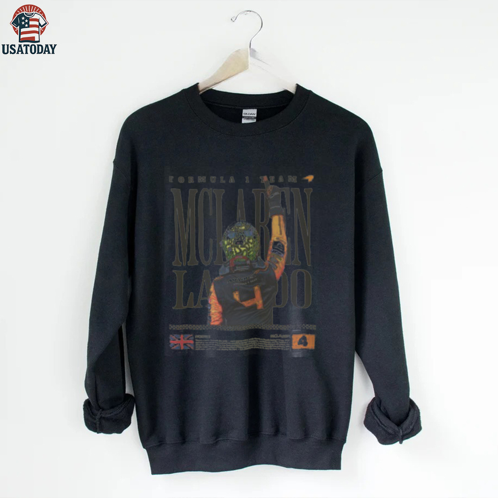 Lando Norris McLaren Tee, F1 Racing Graphic T Shirt