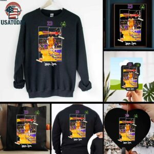 LeBron Los Angeles Lakers basketball Artwork shirt