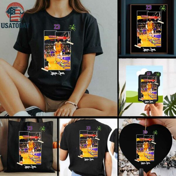 LeBron Los Angeles Lakers basketball Artwork shirt