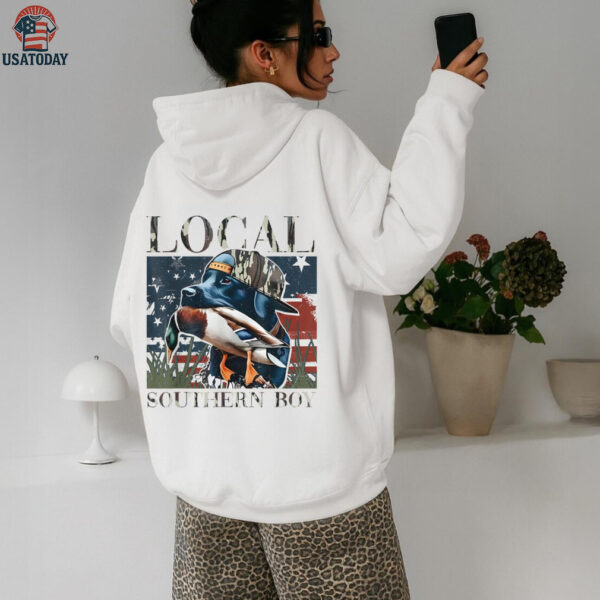 Local Southern Boy Duck Hunting Black Lab Outdoor Vintage Shirt