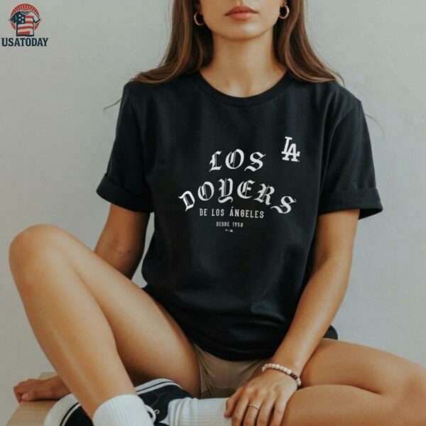 Los Angeles Dodgers Black City of Angels 1958 T Shirt