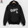 Los Angeles Dodgers Black Team Lockup T Shirt