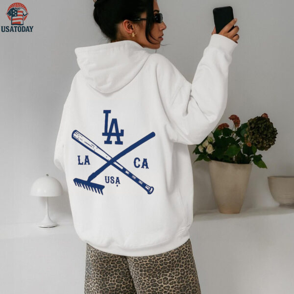 Los Angeles Dodgers Fanatics Cream Nostalgia Stadium Slub T Shirt