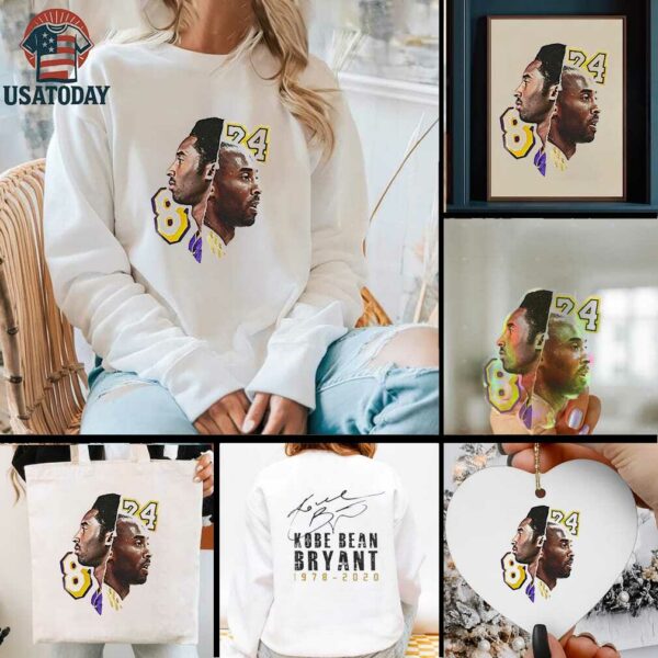 Los Angeles Dodgers Kobe Bryant 8 24 happy birthday 1978 2020 signature shirt