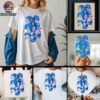 V BTS x Los Angeles Dodgers baseball throwing position signature shirt