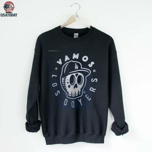 Los Angeles Dodgers Royal Hometown Collection Sugar Skull Los Doyers T Shirt