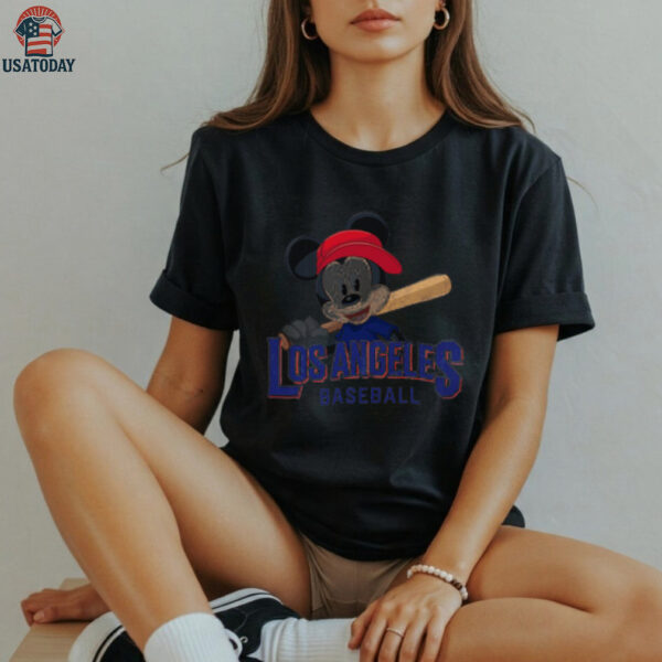 Los Angeles Mickey Baseball T Shirt