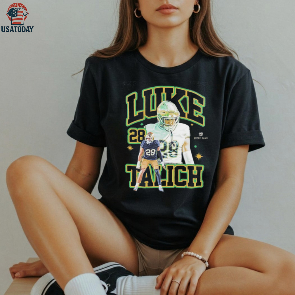 Luke Talich NCAA Notre Dame Football graphic vintage shirt Luke Talich NCAA Notre Dame Football graphic vintage shirt