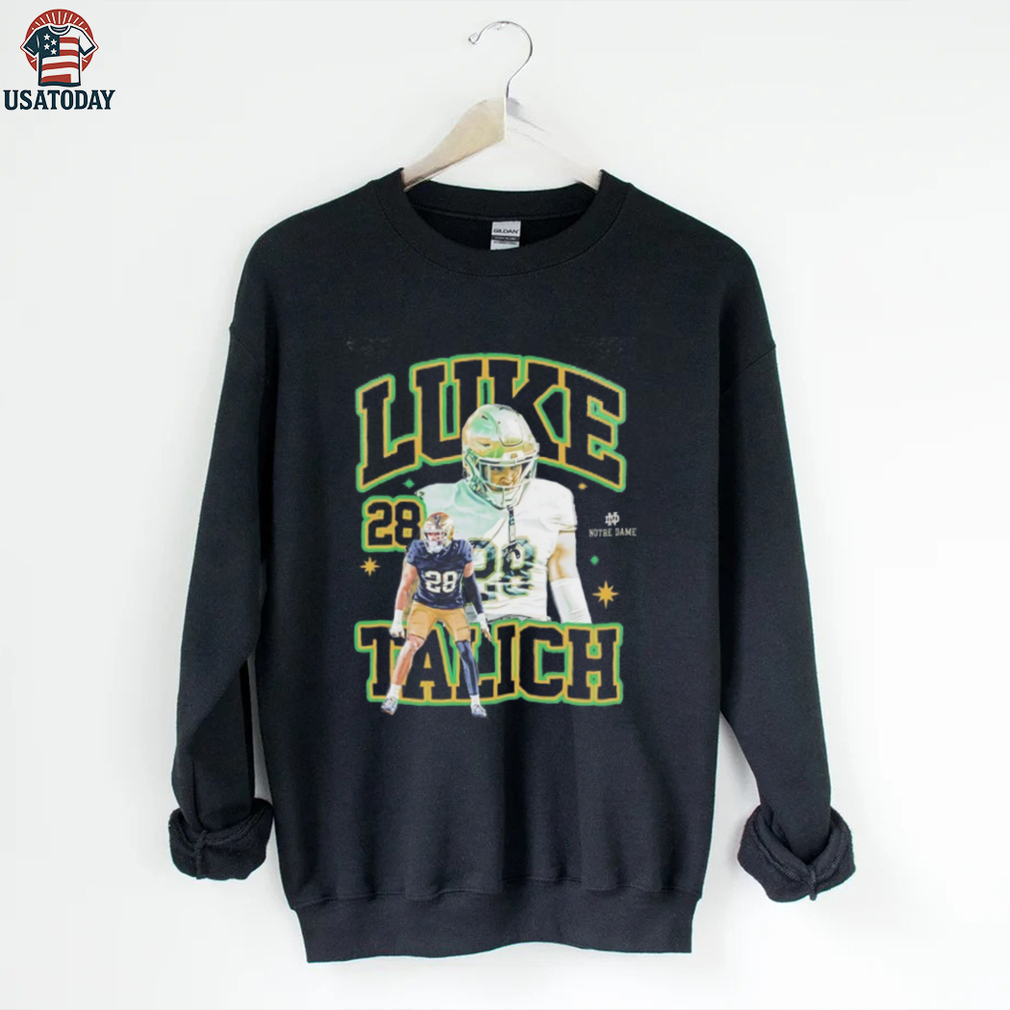 Luke Talich NCAA Notre Dame Football graphic vintage shirt Luke Talich NCAA Notre Dame Football graphic vintage shirt