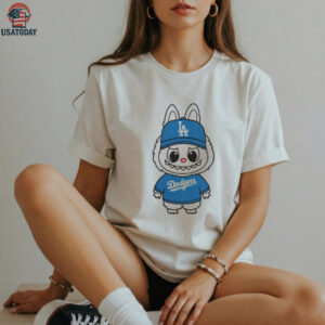 MLB Los Angeles Dodgers Labubu Mascot Baseball 2025 T Shirt