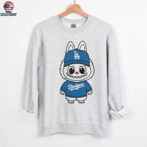 MLB Los Angeles Dodgers Labubu Mascot Baseball 2025 T Shirt