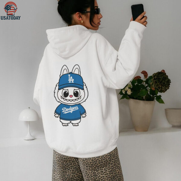 MLB Los Angeles Dodgers Labubu Mascot Baseball 2025 T Shirt