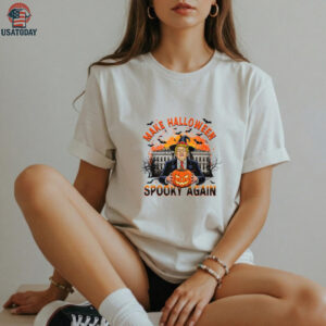Make Halloween Spooky Again Funny Trump Halloween T shirt