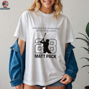 Matt Pack Atlanta Braves Autism Awareness shirt