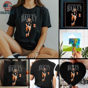 Matthew Bailey Illinois Fighting Illini Cartoon T Shirts