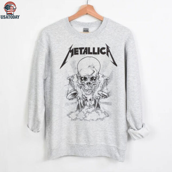 Metallica Skull & Justice Scales T Shirt