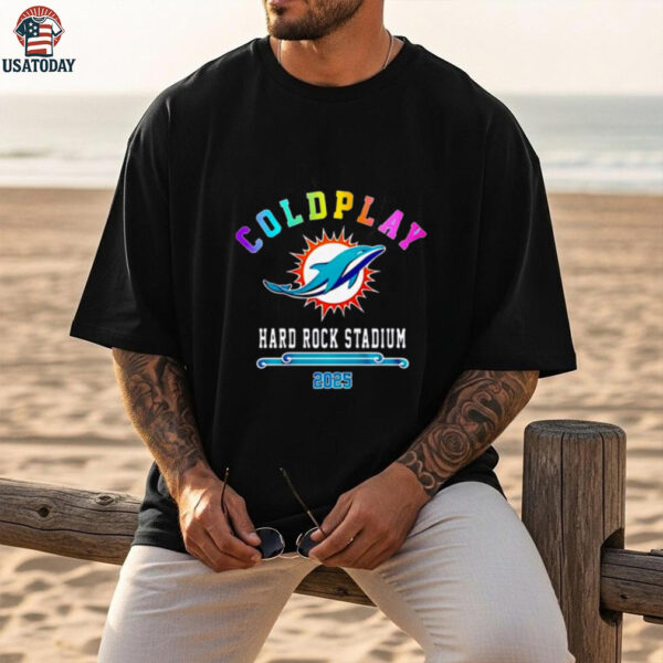 Miami Dolphins X Coldplay Special Edition 2025 T Shirt