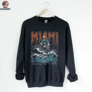 Miami Football Skull Vintage Fan Football Game Day Unisex Shirt