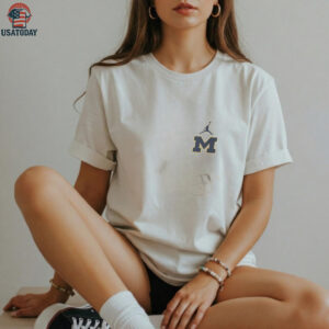 Michigan Wolverines Jordan Legend Shadow Logo Shirt