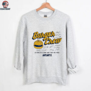 Milwaukee Brewers Burger Crew 12 wins in a row and they’re free signatures shirt