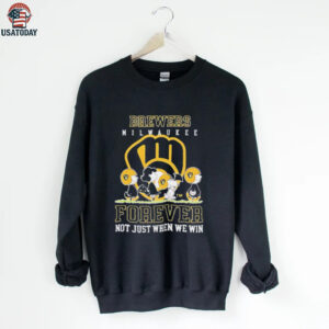 Milwaukee Brewers forever not just when we win Peanuts shirt