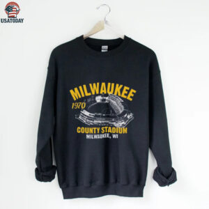 Milwaukee County Stadium 1970 Classic Cut Baseball T Shirt