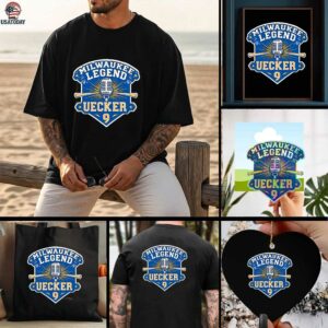 Milwaukee Legend Bob Uecker #9 Mr. baseball logo shirt