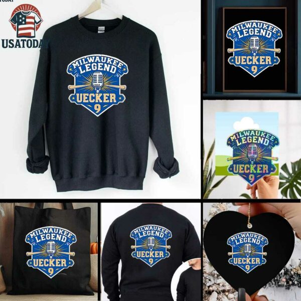 Milwaukee Legend Bob Uecker #9 Mr. baseball logo shirt